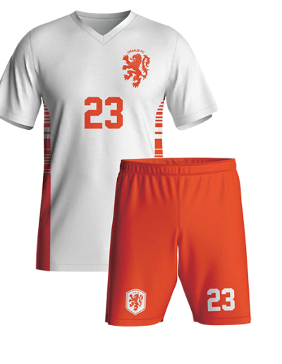 White -Orange Uniform Oranje FC